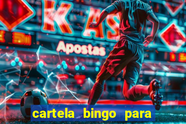 cartela bingo para cha de cozinha imprimir gratis